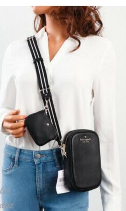 kate spade, Bags, Nwt Kate Spade Rosie Pebbled Leather North South Phone  Zip Crossbody White