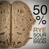 50% RYE Sourdough ขนมปังซาวโดวจ์ ไรย์ 50%