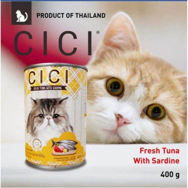 (Ready Stock) CICI Wet Canned Cat Food 400g Lazada