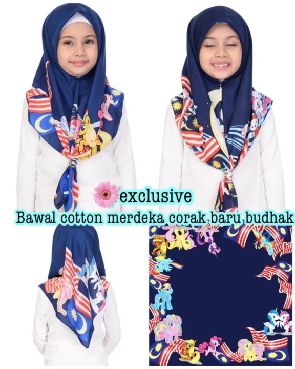 Bawal Merdeka Budak With Shining Daimond | Lazada