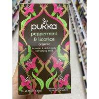 ชาเปปเปอร์มินต์ และ ชะเอม ตรา พุคคา 30 G. Organic Pepermint &amp; Licorice Tae ( Pukka Brand ) ออร์แกนิค เปปเปอร์มินต์ แอนด์ ลิคอไรซ์ ที