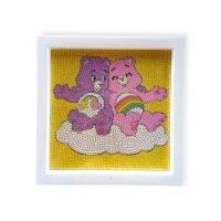 คริสตัลคอสติสแคร์แบร์ คริสตัลสติกเกอร์ care bears+กรอบรูป