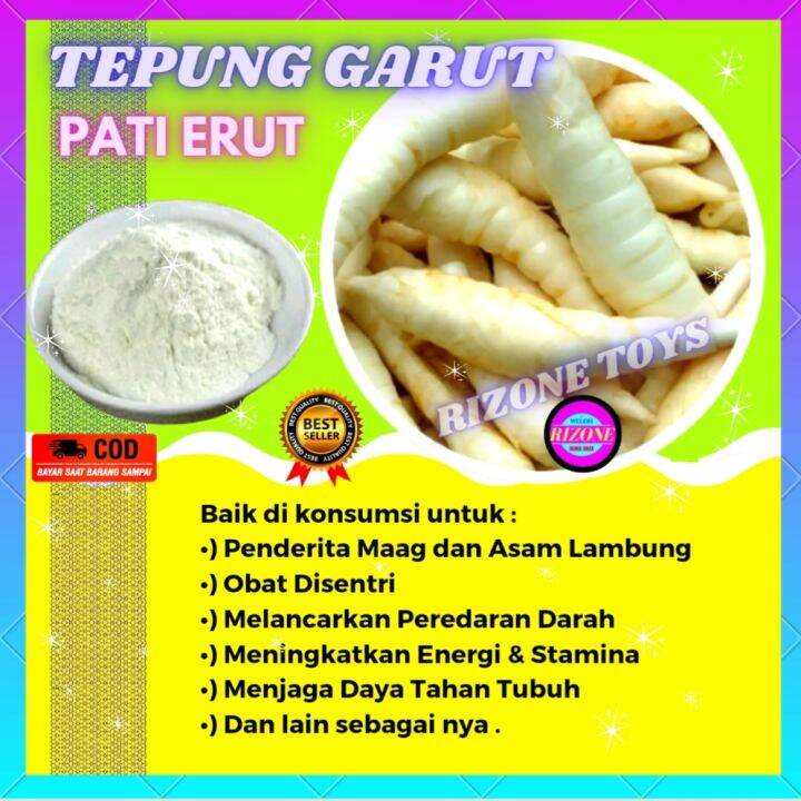 Tepung Pati Erut Umbi Garut Kerut Irut Angkrik Asli 100% Ori Original ...