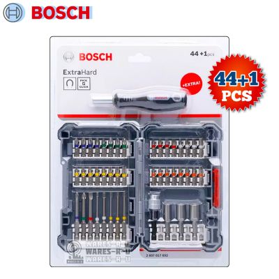 BOSCH Extra Hard ชุดดอกไขควงและด้ามขัน (44+1 ชิ้น) รุ่น 2607 017 692 PICK &amp; CLICK