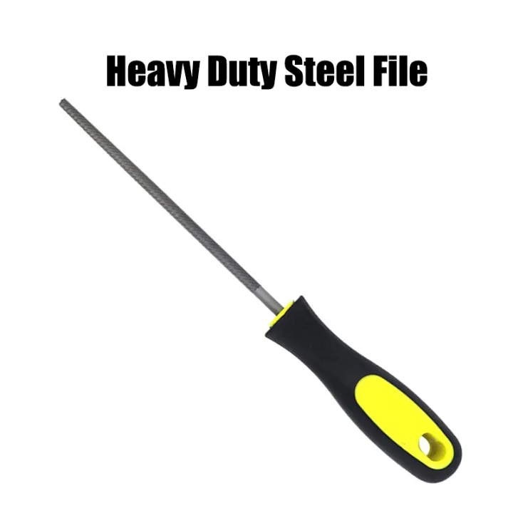 10 Inch Steel File Heavy Duty Round Woodworking Rasp Files Polished