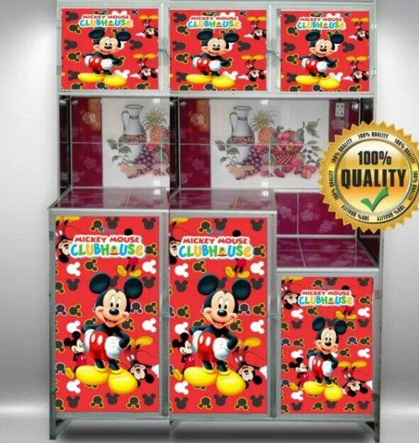 Sticker Di Rak Wallpaper sticker rak piring ukuran 6pintu motif mickey mouse | Lazada ...