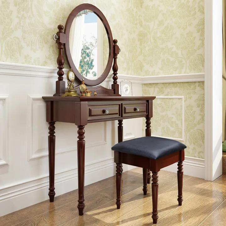 American Dressing Table Solid Wood Dressing Table Simple Small
