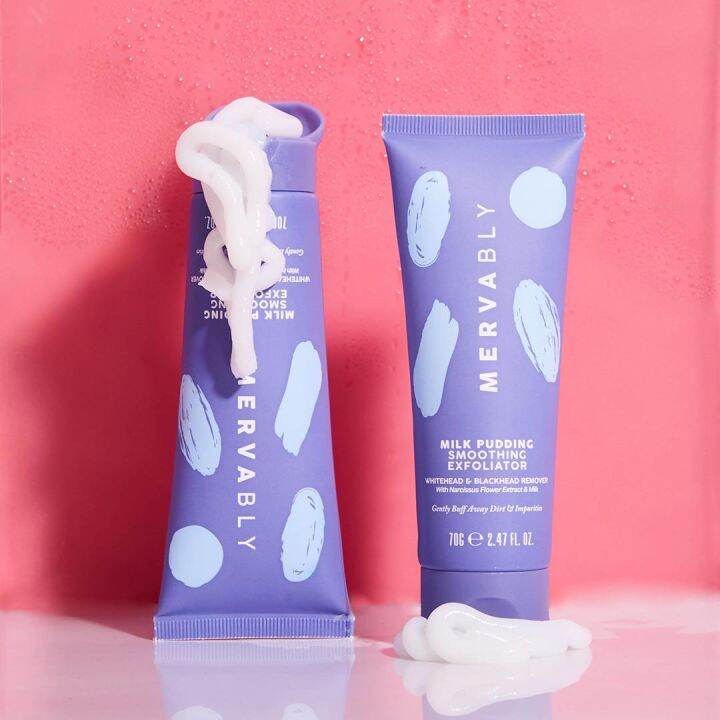 [FAST SHIPPING] MERVABLY MILK PUDDING SMOOTHING EXFOLIATOR SCRUB MUKA