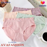 AVAFASHION?กางเกงในผู้หญิง สีพาสเทล มีโบว์น่ารัก เนื้อผ้านุ่มสบาย B9