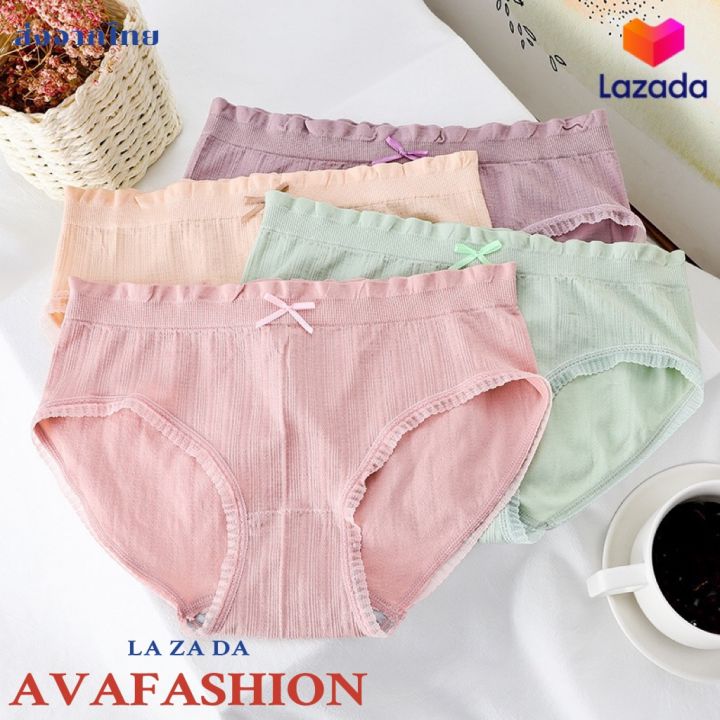 avafashion-กางเกงในผู้หญิง-สีพาสเทล-มีโบว์น่ารัก-เนื้อผ้านุ่มสบาย-b9