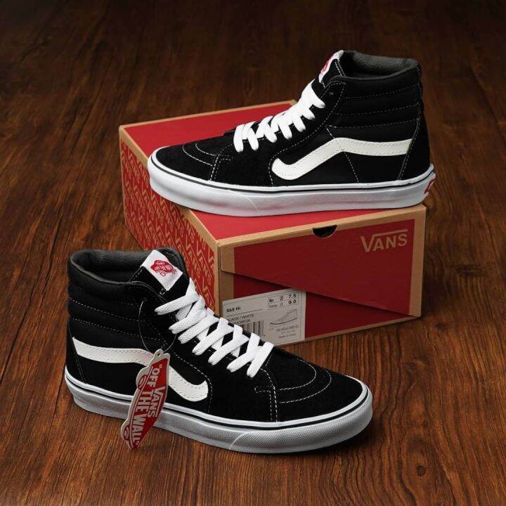 Vans Sk8 Hi Classic Black White (BNIB) | Lazada Indonesia