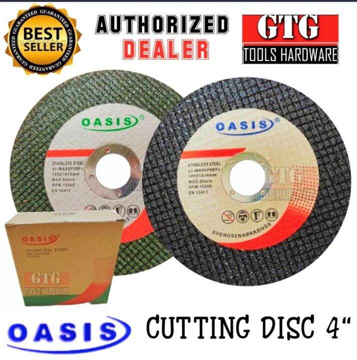 OASIS CUTTING DISC 4"(25PCS) BLACK CUTTING DISC FOR METAL & STAINLESS