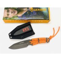 มีดพก GERBER PARACORO KNIFE พร้อมปลอกแข็ง  มีดใบตาย พันเชือกสีส้ม