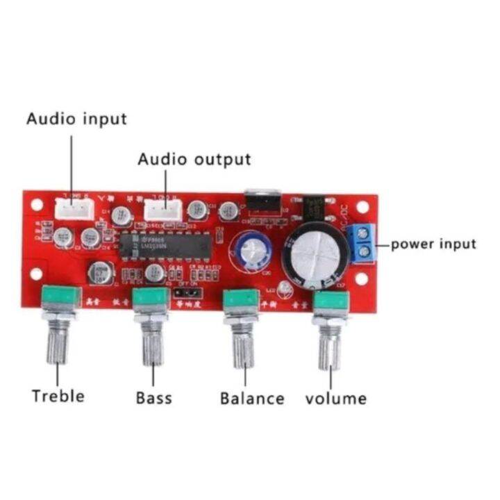 Kit Rangkaian tone control Lm1036 stereo hifi low noise | Lazada Indonesia