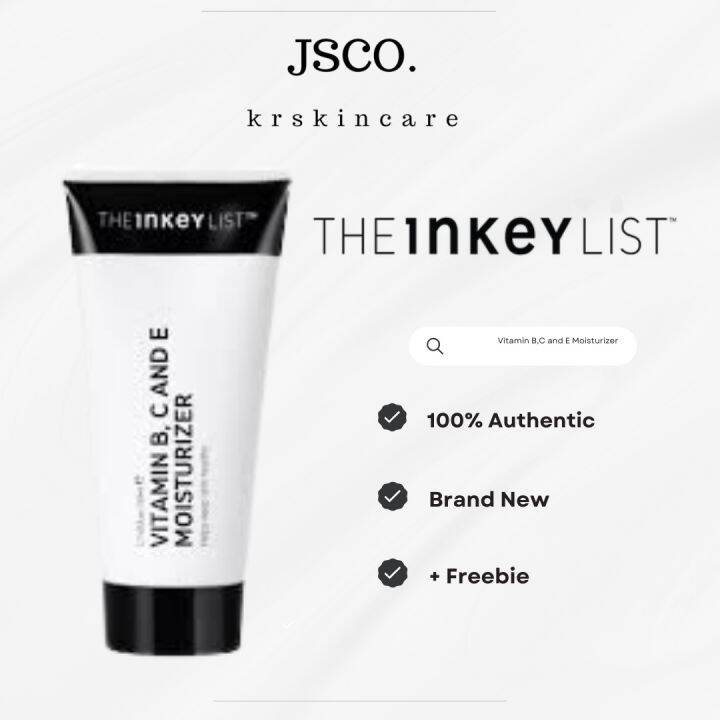 The Inkey List Vitamin B, C, and E Moisturizer 50 ml Lazada PH