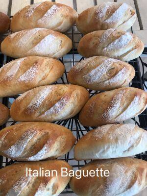 Italian baguette 100g (weight before baking rolls set of 8 Pcs) European homemade bakery