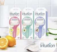 ที่โกนขน หัวสบู่ Schick Intuition โกนขนง่าย ทำให้ผิวดูเรียบเนียน ไม่เป็นตอ และมีกลิ่นหอมอ่อนๆ