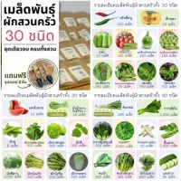 ชุดผักสวนครัวขนาดมินิพร้อมเมล็ดผัก30ชนิด