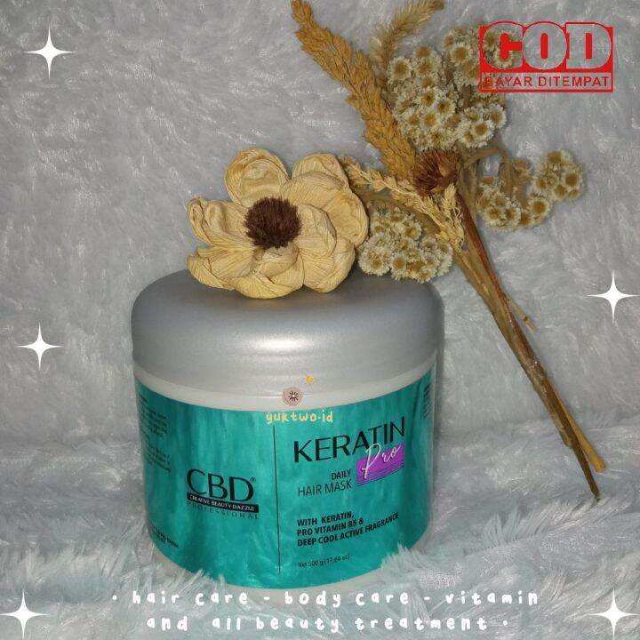 CBD Keratin Hair Mask Pro Daily / Masker Rambut Wangi 72 Jam Treatment ...