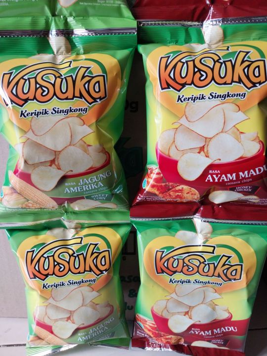 Kusuka Keripik Singkong All Varian 1 Renceng 10 Pcs Lazada Indonesia