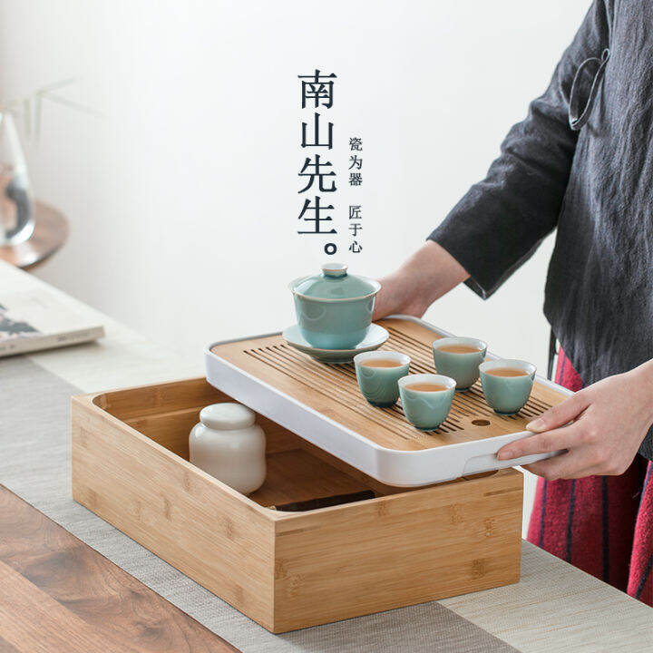 Nanshanxiansheng Careful Tea Box Multifunctional Tray Tea Set Storage