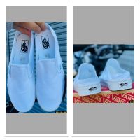 Vans Slip On Mule Checkerboard (size36-44) White