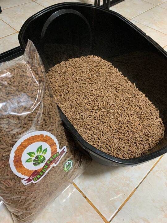 5 KGS GREENPAWS Wood Pellet Litter Optimized size for pet litter
