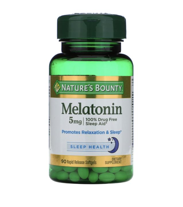 Natures Bounty Melatonin Sleep 5mg Rapid Release 90 Soft Gels Expiration September 2024 2355