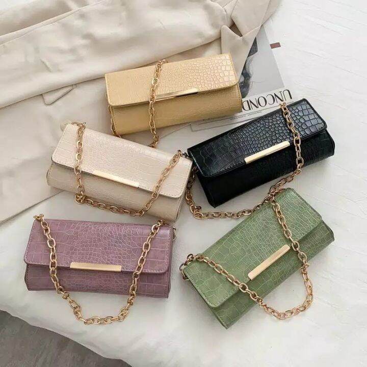 TAS CROCO CLUTCHES - TAS PESTA SIMPLE ELEGAN | Lazada Indonesia