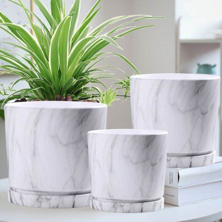 Marble Ceramic Vase 🌳 Pasu Seramik / Pasu Bunga / Pasu Pokok / Planter