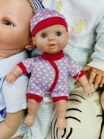 ตุ๊กตาทารก Baby doll ขนาด 8-9 นิ้ว ป้ายลิขสิทธิ์ GI-GO Toys ไปพร้อมชุด สภาพน่ารัก