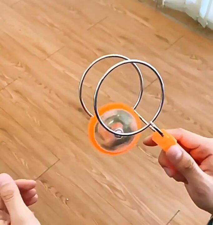 LED Light Gyro Wheel Hand Spinner Magic Spinning Toy Childrens