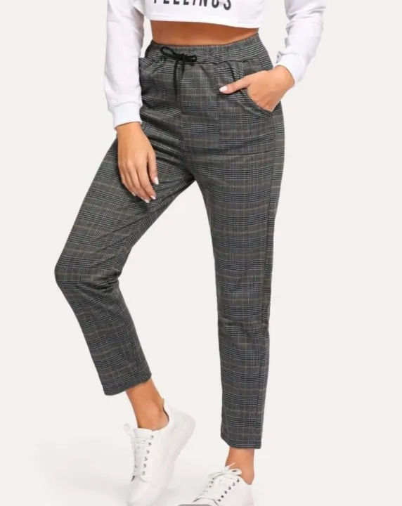 Trouser checkerd pants regular fit random | Lazada PH