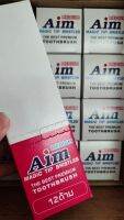 แปรงสีฟันเอม Aim ขนปานกลาง Medium 12ด้าม