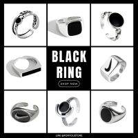 ??ส่งในไทย ⚫️ แหวนนิลดำ พรีเมียมสไตล์  เสริมโชคลาภ มีเสน่ห์