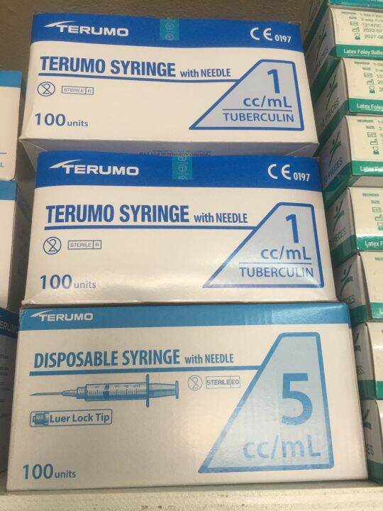 1cc/3cc/5cc/10cc Terumo Syringe per box of 100pcs and Per piece Lazada PH