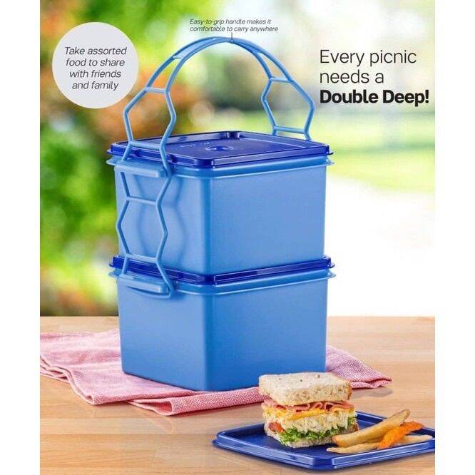 Tupperware Double Deep Duo Set Lazada