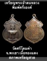 #เหรียญพระเจ้าตนหลวง พิมพ์ครึ่งองค์ วัดศรีโคมคำ จ.พะเยา เนื้อทองแดง ปี2543  สภาพเหรียญสวย บรรยายด้วยภาพ รับประกันเหรียญแท้ครับผม