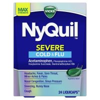 ?พร้อมส่งที่ไทย? Vicks NyQuil SEVERE Cold &amp; Flu Nighttime Relief Max Strength