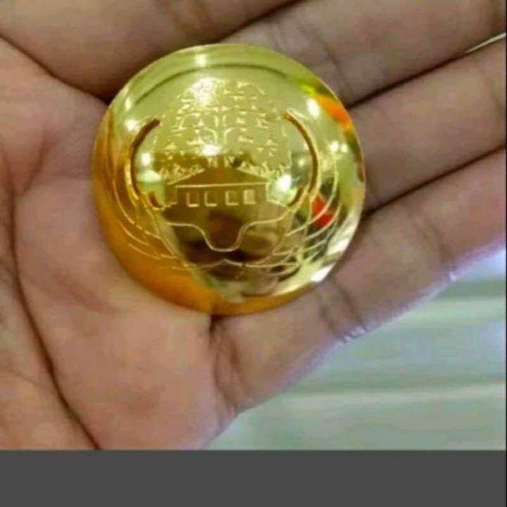 Pin Korpri Cembung | Pin Korpri Bulat Sepuh Emas | Lazada Indonesia