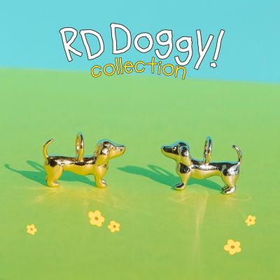 RINDA - RD Doggy dachshund charm (gold/silver)(จี้ชาร์ม)