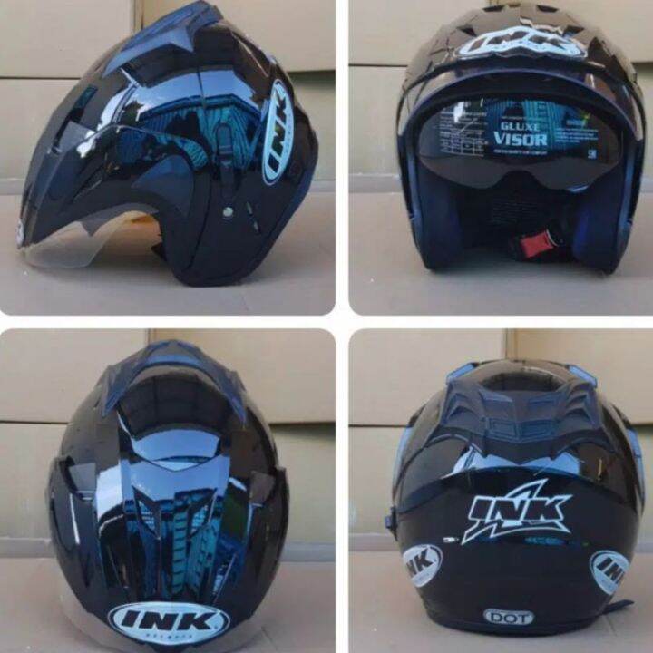 Helm Ink Double Visor Original Merk Bmt Emboss Sni Paking Kardus