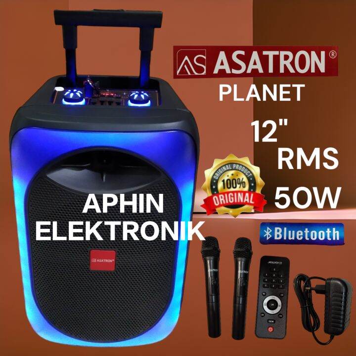Speaker Portable ASATRON 12 inch Speaker Karaoke Speaker Bluetooth
