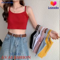 AVAFASHION?บราสายเดี่ยวสีพื้น อกเว้า ไม่มีฟองน้ำ แบบครึ่งตัว ผ้านิ่มใส่สบาย