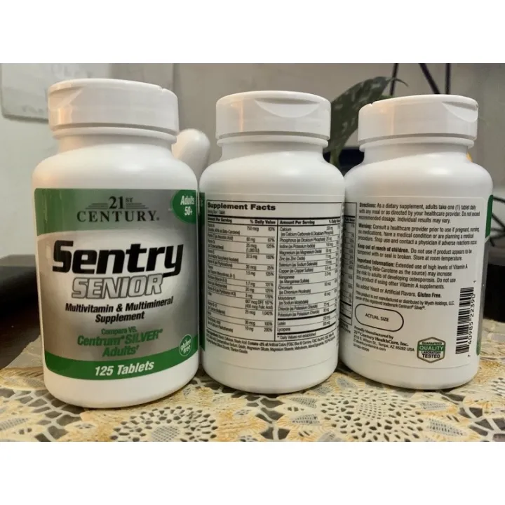 SENTRY SENIOR MULTIVITAMIN & MULTIMINERAL SUPPLEMENT (125 tablets