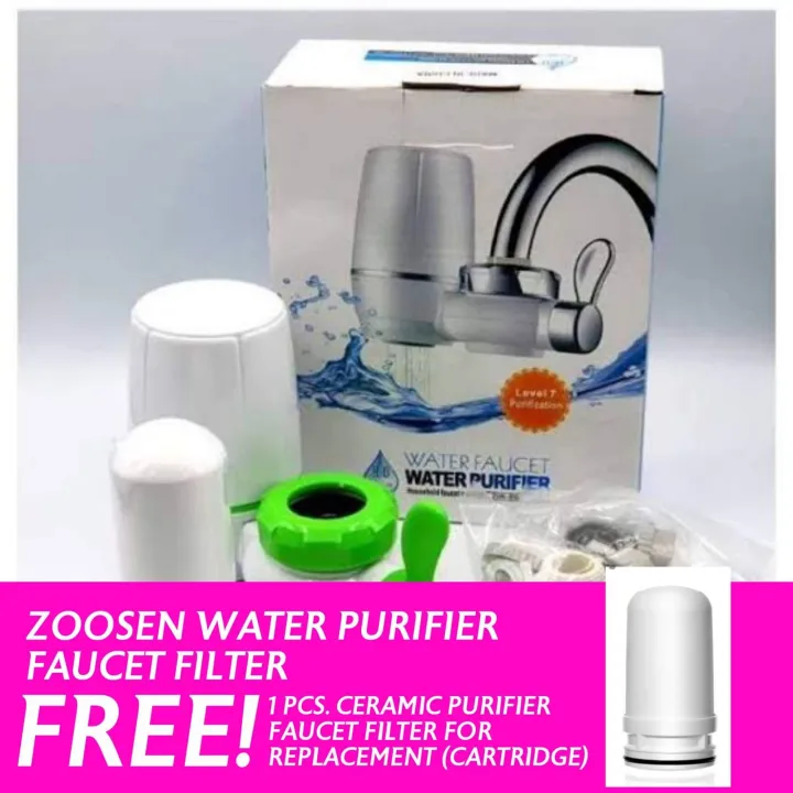 Zoosen Water Purifier Faucet Filter (Free 1 Ceramic Filter Cartridge