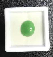 3.94cts 11.5x9.9x3.7mm lucky หยกพม่าธรรมชาติแท้ 100% cabochon 3.94cts 11.5x9.9x3.7lucky 100% natural Burmese Jade cabochon