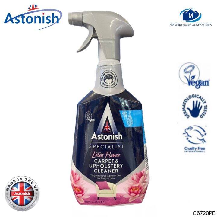 ASTONISH SPECIALIST LOTUS FLOWER CARPET UPHOLSTERY CLEANER 750ML Lazada