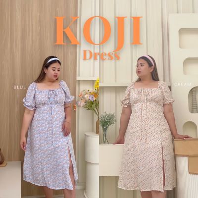 Koji dress/เดรสผ่าหน้ามีซับใน