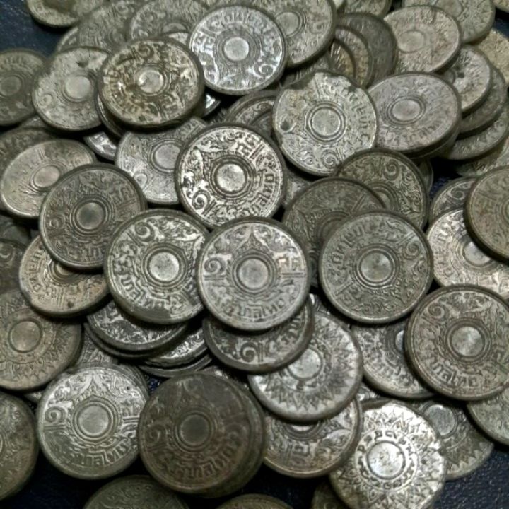 ของสะสม-เหรียญ-1-สตางค์-เนื้อดีบุก-เก่าเก็บปีพ-ศ-2485-สมัยร-8